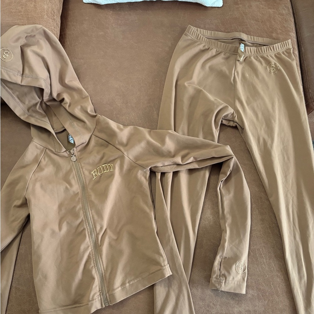 Body by Raven Tracy Brown Hoodie and Leggings Set